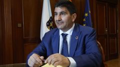 Pedro Blanco, durante una entrevista en su despacho de la Delegaci�n del Gobierno.