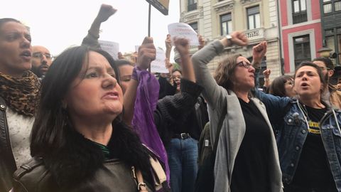 Concentraci�n contra la sentencia de la Manada en Oviedo