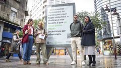 La AECC y el Rotary presentaron este mircoles, en colaboracin con el Concello, una campaa en la calle para captar socios jvenes