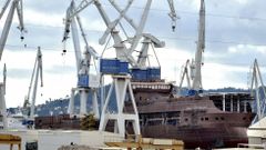 El pasado a�o, el �nico buque en construcci�n en el astillero ferrolano fue el flotel