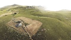 As� se ven desde el aire los restos del campamento militar romano m�s antiguo de Galicia