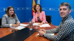 La conselleira de Medio Ambiente, ngeles Vzquez, se reuni con la alcaldesa de Rairiz de Veiga, Asuncin Morgade.