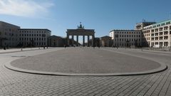 La Puerta de Brandenburgo, en Berl�n.