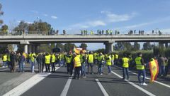 Quinto d�a de protestas de los agricultores