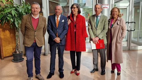 Gilberto Villoria, Eduardo S�nchez Morrondo, Nieves Roque��, Pedro L�pez Ferrer y Belarmina D�az