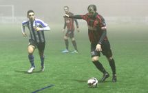 El lalinense Rub�n M�ndez en el partido de la Copa ante el R�pido de Bah�a. 