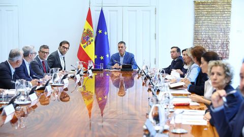 El presidente del Gobierno, Pedro S&aacute;nchez, el pasado jueves durante la reuni&oacute;n del Comit&eacute; Especializado.