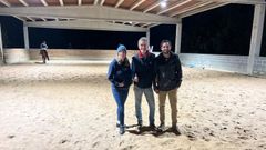 Carmen Luaces, Gustavo Barroso y Jos� Luis S�nchez, en Conventina. 