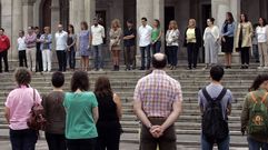 La corporaci�n municipal de Ferrol guarda un minuto de silencio por la muerte del joven en Esmelle.