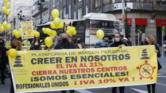 Protesta de los peluqueros