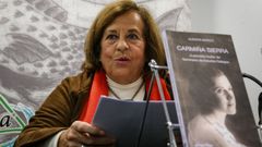 A profesora e investigadora Aurora Marco durante unha presentaci�n do seu libro sobre Carmi�a Sierra, editado por Alvarellos