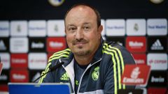 Rafa Ben�tez en rueda de prensa