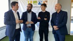 Jos Ramn Romero, Julin Bustelo, Lus Prez y Jos Carlos Vidal, alcaldes de Barbanza Arousa