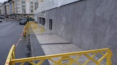 Nuevas aceras incluidas en el proyecto de ampliaci�n del supermercado Mercadona