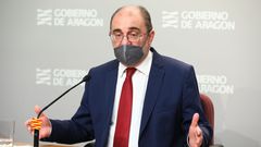 El presidente del Gobierno de Arag�n, Javier Lamb�n