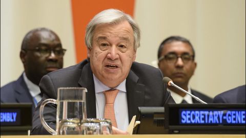 El secretario general de la ONU, el portugu�s Ant�nio Guterres