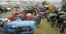 En la feria que empieza hoy se puede ver una gran variedad de tractores, nuevos o usados. 