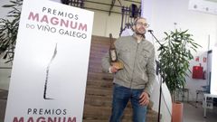 Xurxo Alba agradece el premio Magnum a Bodegas Albamar