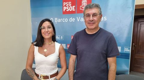 Sherezade Núñez y Aurentino Alonso anunciaron juntos los cambios en el grupo socialista en la Diputación.