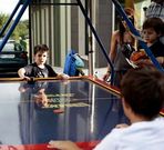 Los m�s peque�os cuentan con atracciones feriales. 