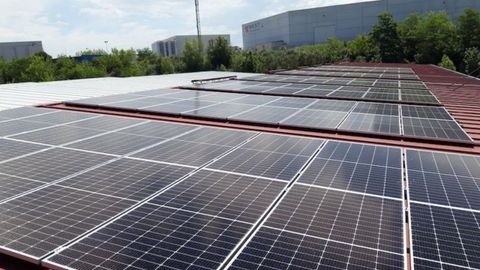 Instalacin de ASP de 50 kW en Cantabria para un cliente, con estructura de la tambin asturiana Alusn Solar