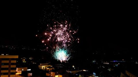 Fuegos artificiales de San Mateo en Oviedo 2025