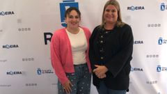 La concejala Anta Alberte y la responsable de A Creba, Montse Vila, presentaron el acto