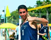 Pablo Penedo es el campe�n de Espa�a de voley playa con su equipo, el Club Vigo.