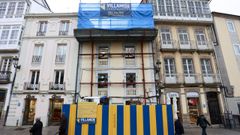 Casa parroquial que se est� rehabilitando en Campo Castelo