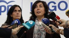 Paula Prado y Elena Candia comparecieron este mediod�a en Lugo