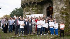 Foto de familia de los ganadores, jurado y patrocinadores del Campeonato de Tapas y Pinchos de Galicia