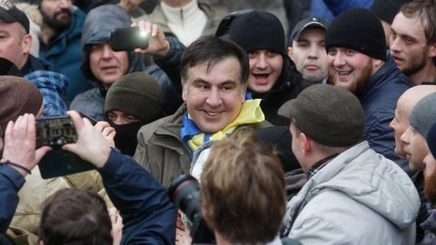 Operativo en Kiev para detener al expresidente georgiano, Mijail Saakashvili