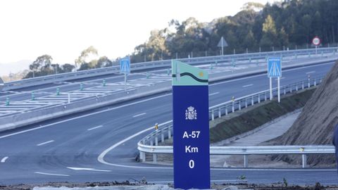 El �nico tramo en funcionamiento de la A-57, Vilaboa-A Ermida, se abri� en diciembre del a�o pasado