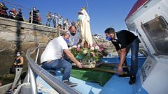 Procesi�n mar�tima de la Virgen del Carmen en Sanxenxo