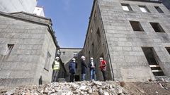 Vista a las obras del nuevo centro asistencial de C�ritas en Pontevedra