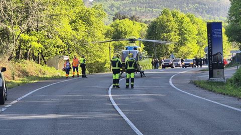 El herido fue trasladado en helic�ptero