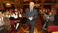 Jes�s P�rez, durante un homenaje que le brindaron en el C�rculo de las Artes en el a�o 2010