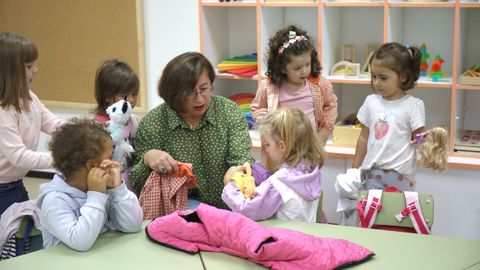 Inicio del curso en el CEIP Lpez Ferreiro de Santiago