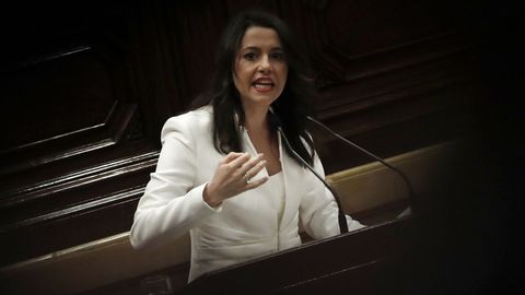 Arrimadas cree que el discurso de Torra es �m�s le�a al fuego�