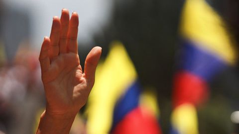 Una manifestacin por la libertad de los presos polticos en Venezuela, en agosto.