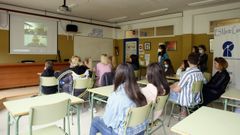 Videoconferencia en el IES Monte Castelo de Burela