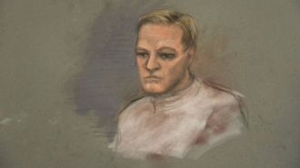 Dibujo de Marius Borg Hoiby durante una de las vistas.