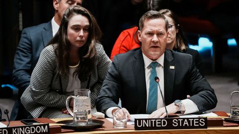 El embajador de Estados Unidos ante la ONU, Mike Waltz