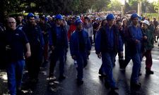 Los operarios han protagonizado diversas movilizaciones pidiendo carga de trabajo.