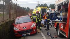 Accidente de tr�fico en O Carballi�o