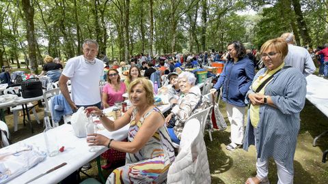 Ambiente na carballeira de Santa Isabel no Convivio da Cultura Galega de Outeiro de Rei