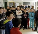 El alumnado del Laxeiro se involucr� en las iniciativas para hoy, que incluye los haikus ilustrados.