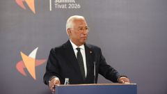 El presidente del Consejo Europeo, Ant�nio Costa, en Tivat (Montenegro)