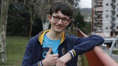 Mart�n Padr�n, alumno del IES Blanco Amor