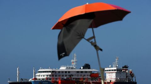 El MV Hondius en Canarias.